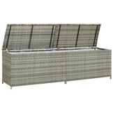 VidaXL Tuinbox Poly Rattan Grijs (40% Korting) - Op=Op!