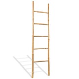 VidaXL Bamboe Handdoekladder (150 cm) - 55% Korting!
