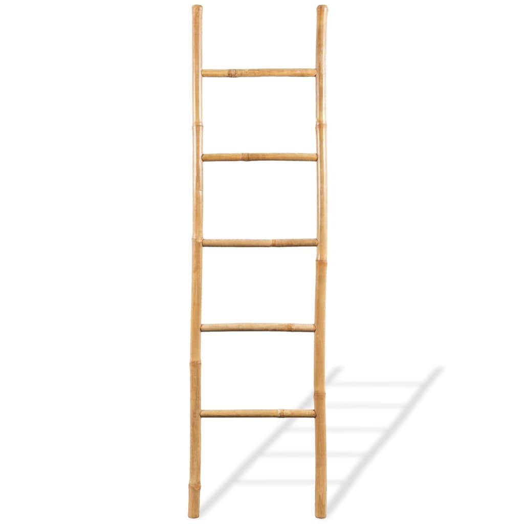VidaXL Bamboe Handdoekladder (150 cm) - 55% Korting!