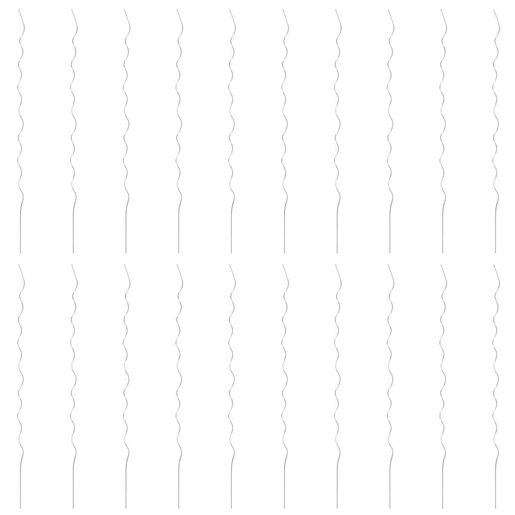vidaXL Spiraal Plantenstok 170cm Gegalvaniseerd Staal - 20 Stuks | 40% Korting!