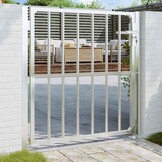 VidaXL Tuinpoort RVS 100x95cm - 55% Korting! Ideaal voor uw tuin