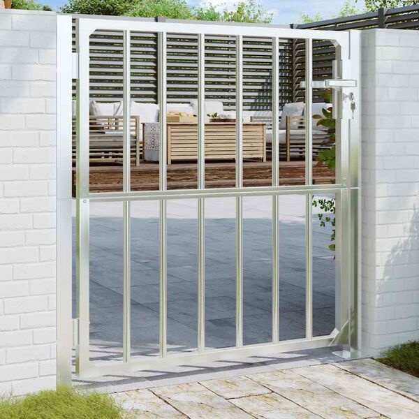VidaXL Tuinpoort RVS 100x95cm - 55% Korting! Ideaal voor uw tuin