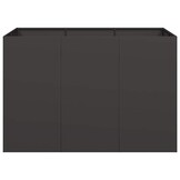 vidaXL Plantenbak Staal Zwart 120x80x80 cm - 67% Korting!