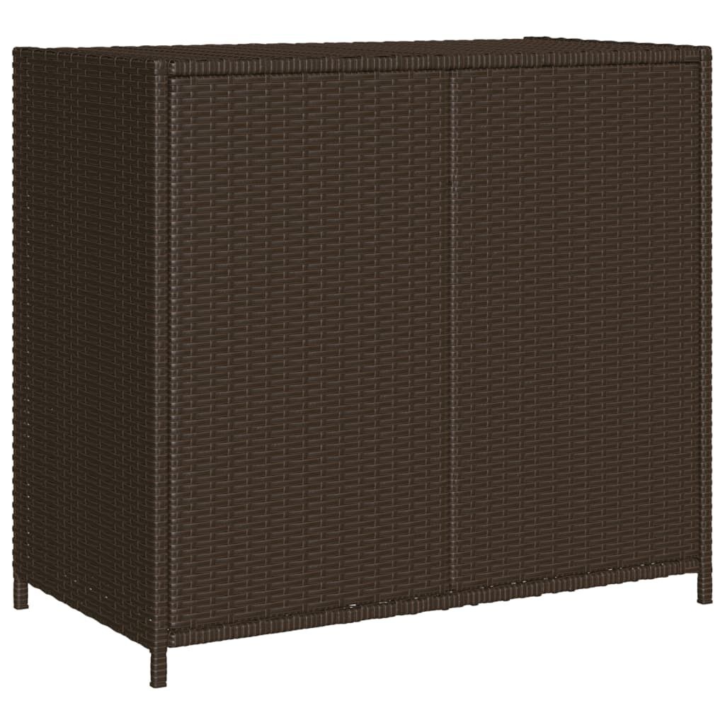 VidaXL Tuinkast Poly Rattan Bruin (56% Korting!) - Perfecte Opslag