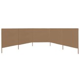 vidaXL Windscherm 5-panelen 600x120cm Taupe - NU 40% KORTING!