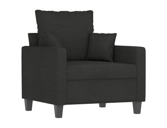 VidaXL Fauteuil Stof Zwart - 46% Korting | Nog 1 Beschikbaar!