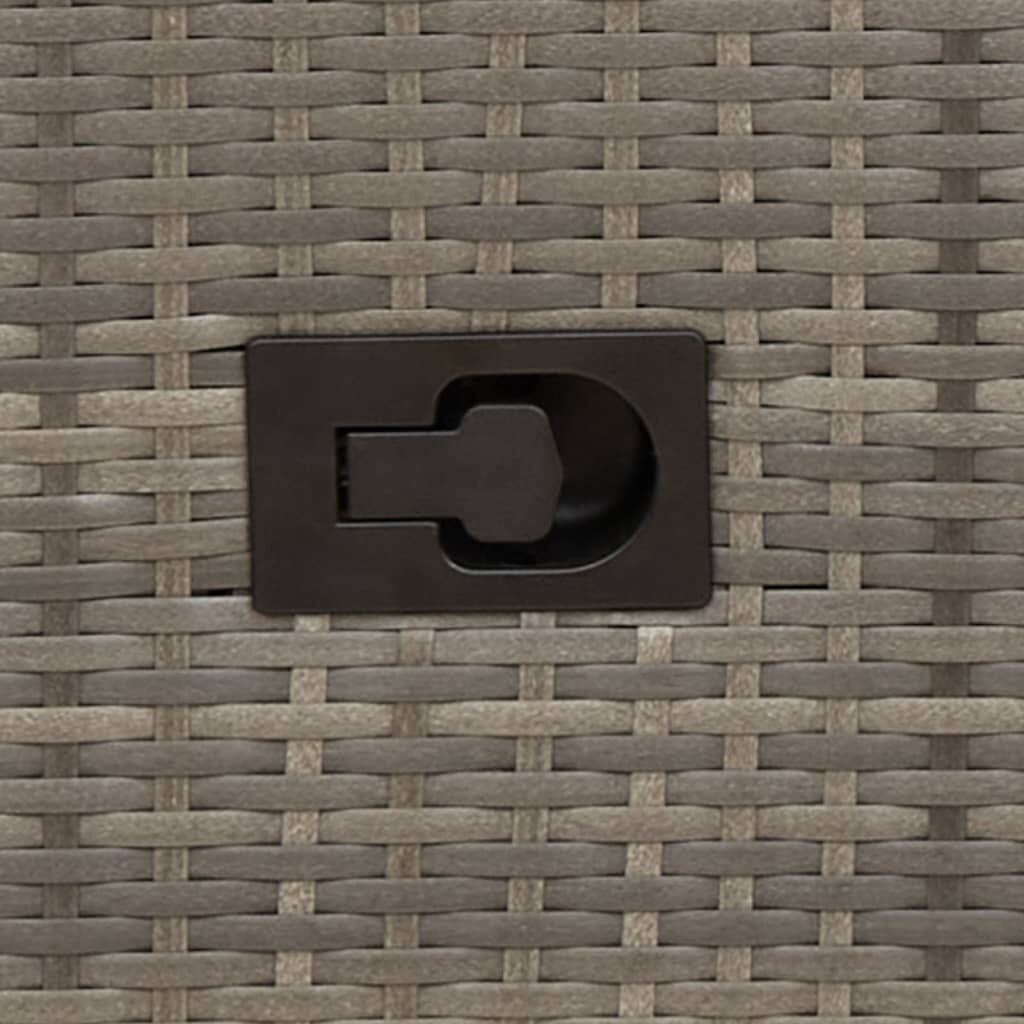 vidaXL Verstelbare Tuinstoel met Kussens (Poly Rattan, Grijs) - 61% Korting!