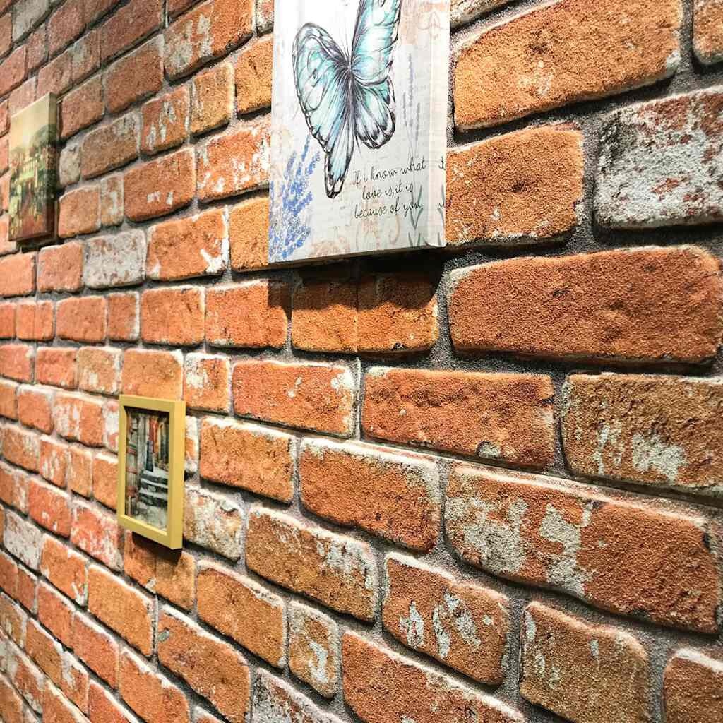 vidaXL 3D Baksteen Wandpanelen Lichtbruin (EPS) - 65% Korting!