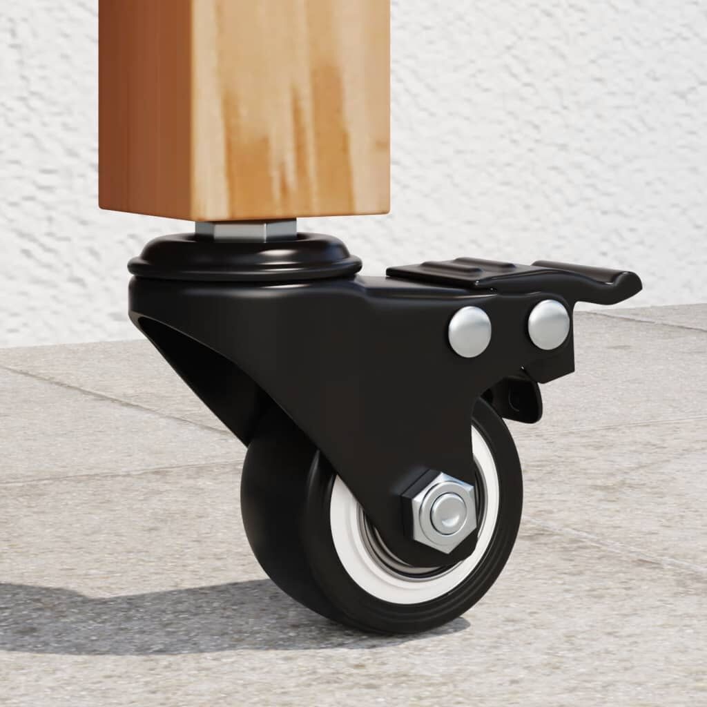 vidaXL Zwenkwielen 4-stuks (3 ontbreken!) ijzer zwart - 64% korting!