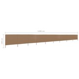 VidaXL Windscherm Taupe 9-Panelen (1200x160cm) - 65% Korting!
