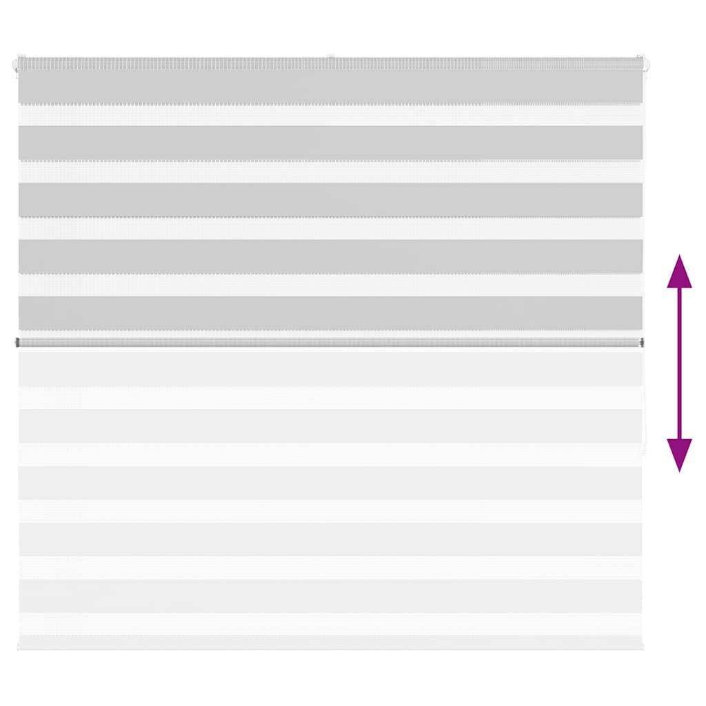 VidaXL Zebra Gordijn Lichtgrijs (160x150cm) - 65% Korting!