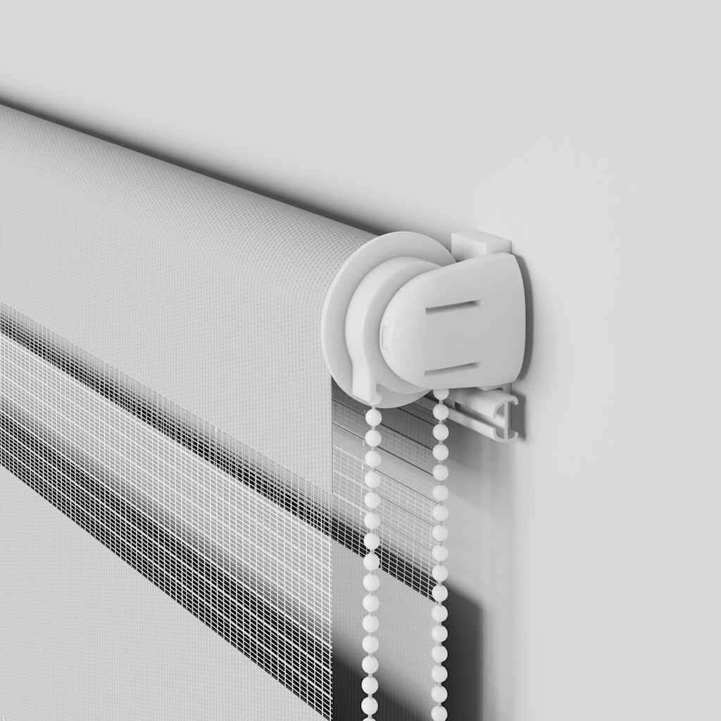 VidaXL Zebra Gordijn Lichtgrijs (160x150cm) - 65% Korting!