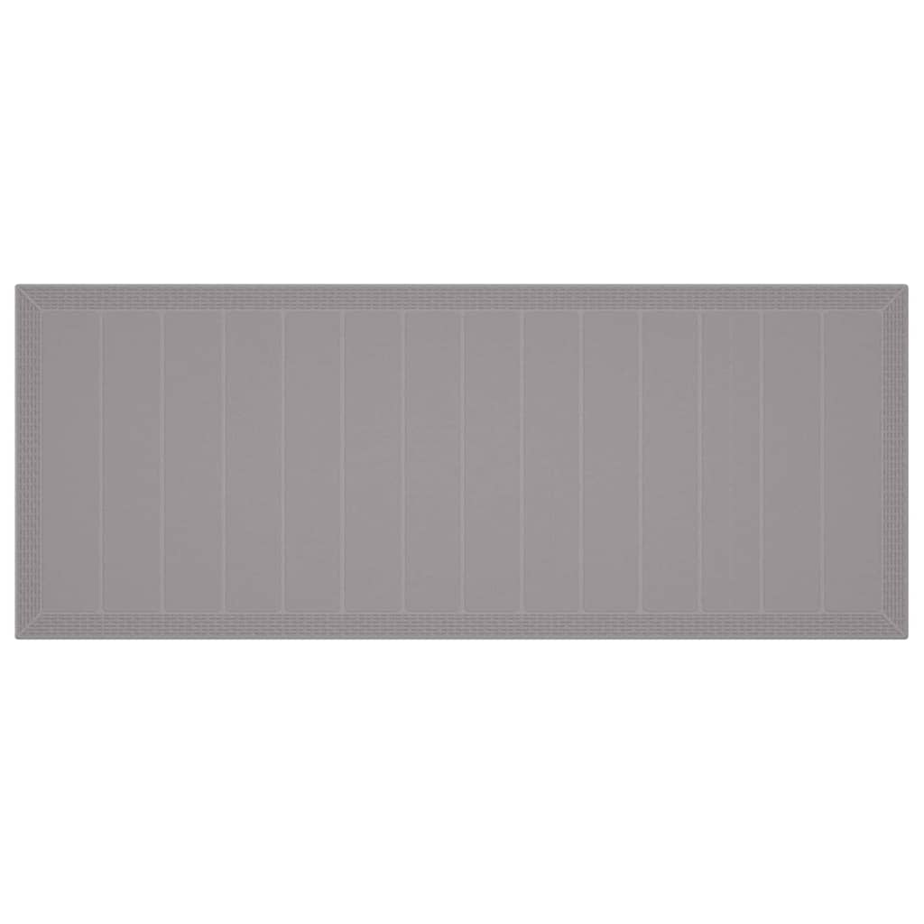 VidaXL Tuinstafel Lichtgrijs Poly Rattan (55% korting!) - 250x100cm