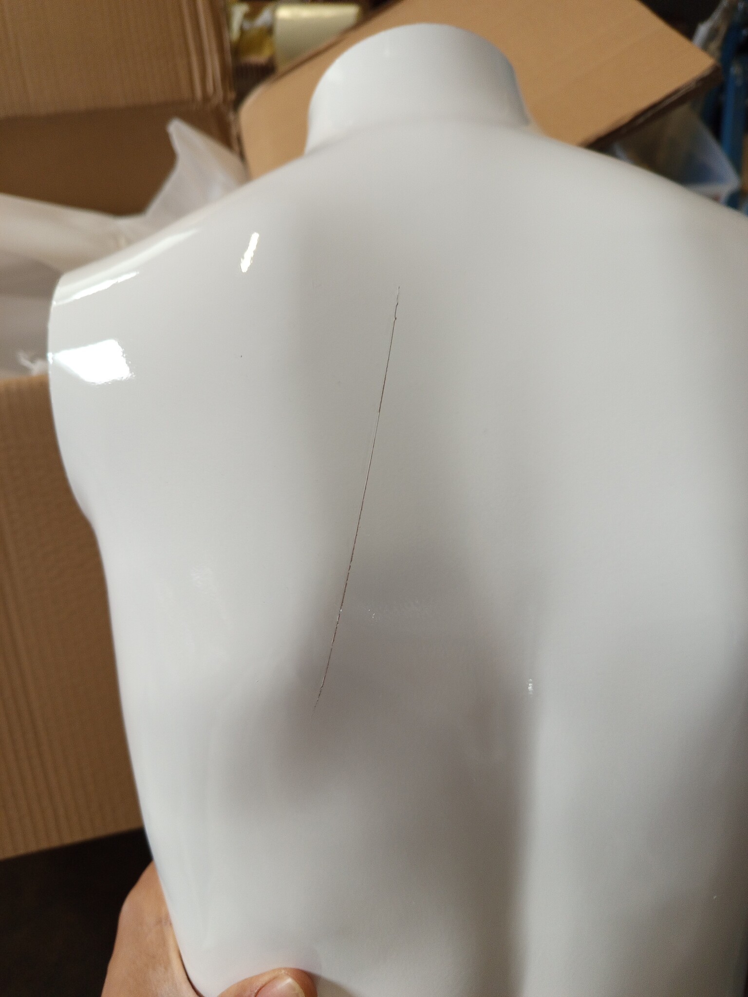 vidaXL Vrouwelijke Etalagepop Glanzend Wit - 175cm (55% Korting!)