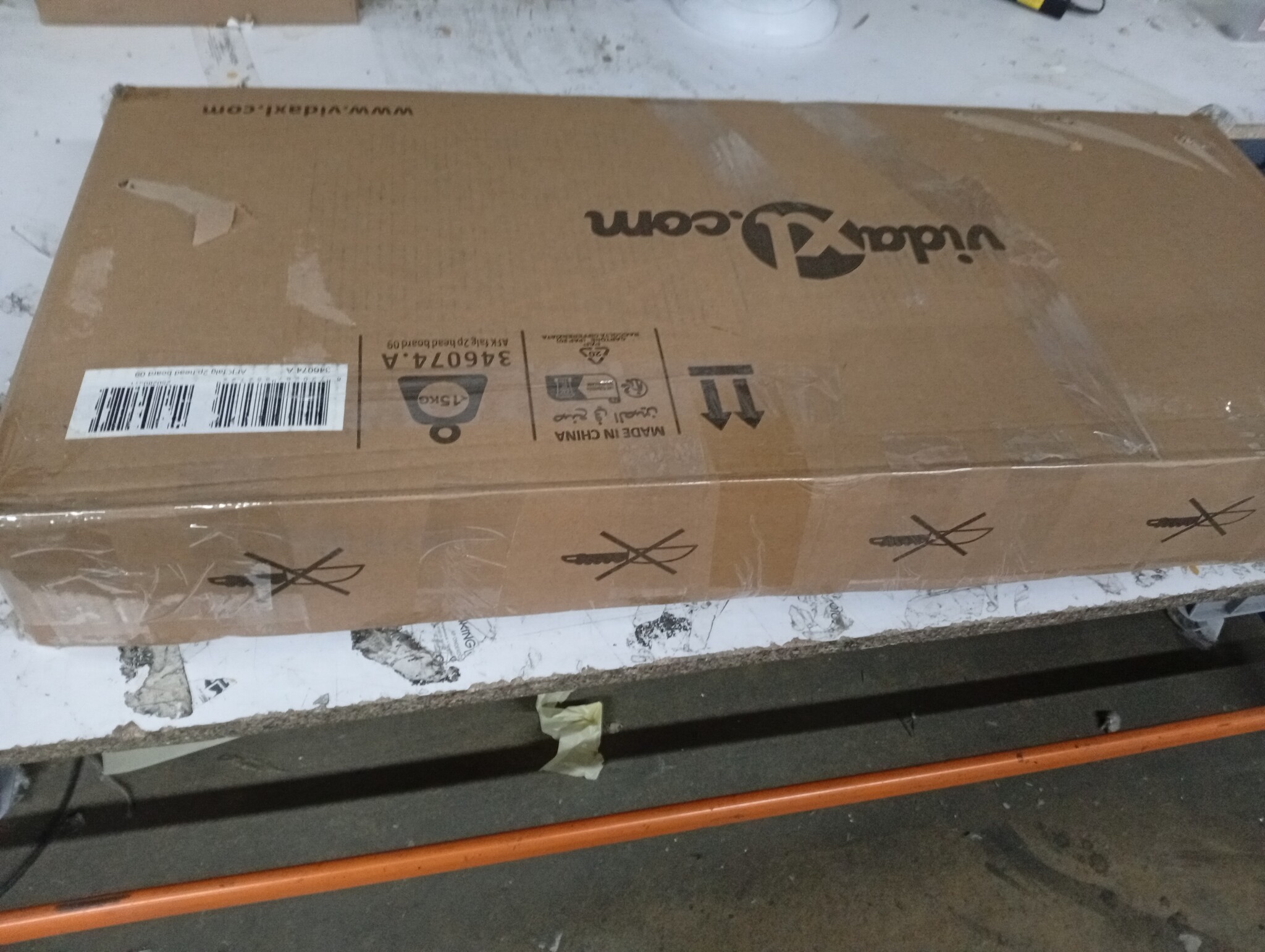 vidaXL Hoofdborden (2 st) Lichtgrijs Stof - 60% Korting! Klein Defect