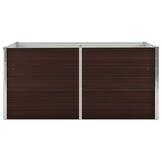 vidaXL Verhoogde Plantenbak 160x80x77cm Staal Bruin - 56% Korting!