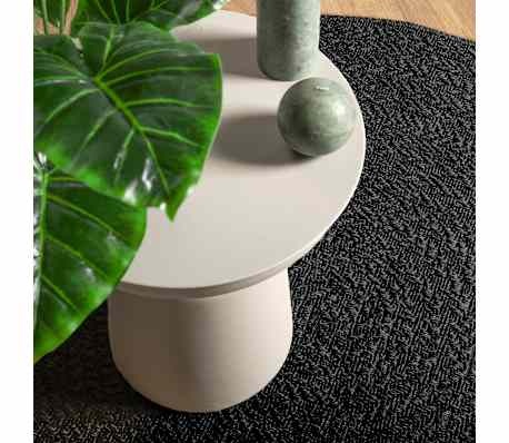 VidaXL Vloerkleed ZIZUR Ø 90 cm - Jute Look Antraciet - 46% Korting!