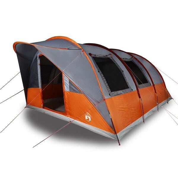 VidaXL Tunneltent 5-persoons | Waterdicht Grijs/Oranje | 46% Korting!