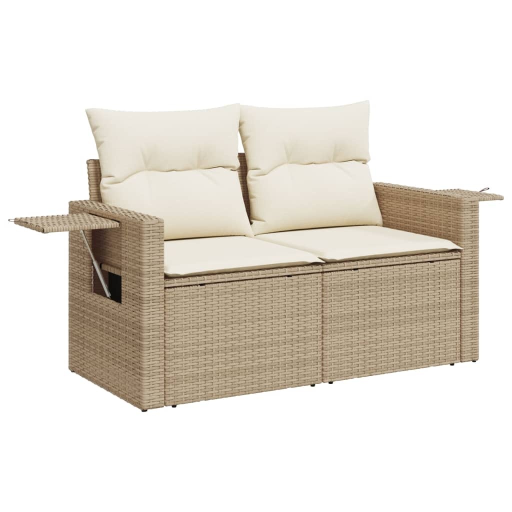 VidaXL Tuinbank Poly Rattan Beige (2-zits) - 56% Korting!