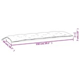 vidaXL Tuinbankkussens 2 st. 150x50x7cm - 65% Korting!