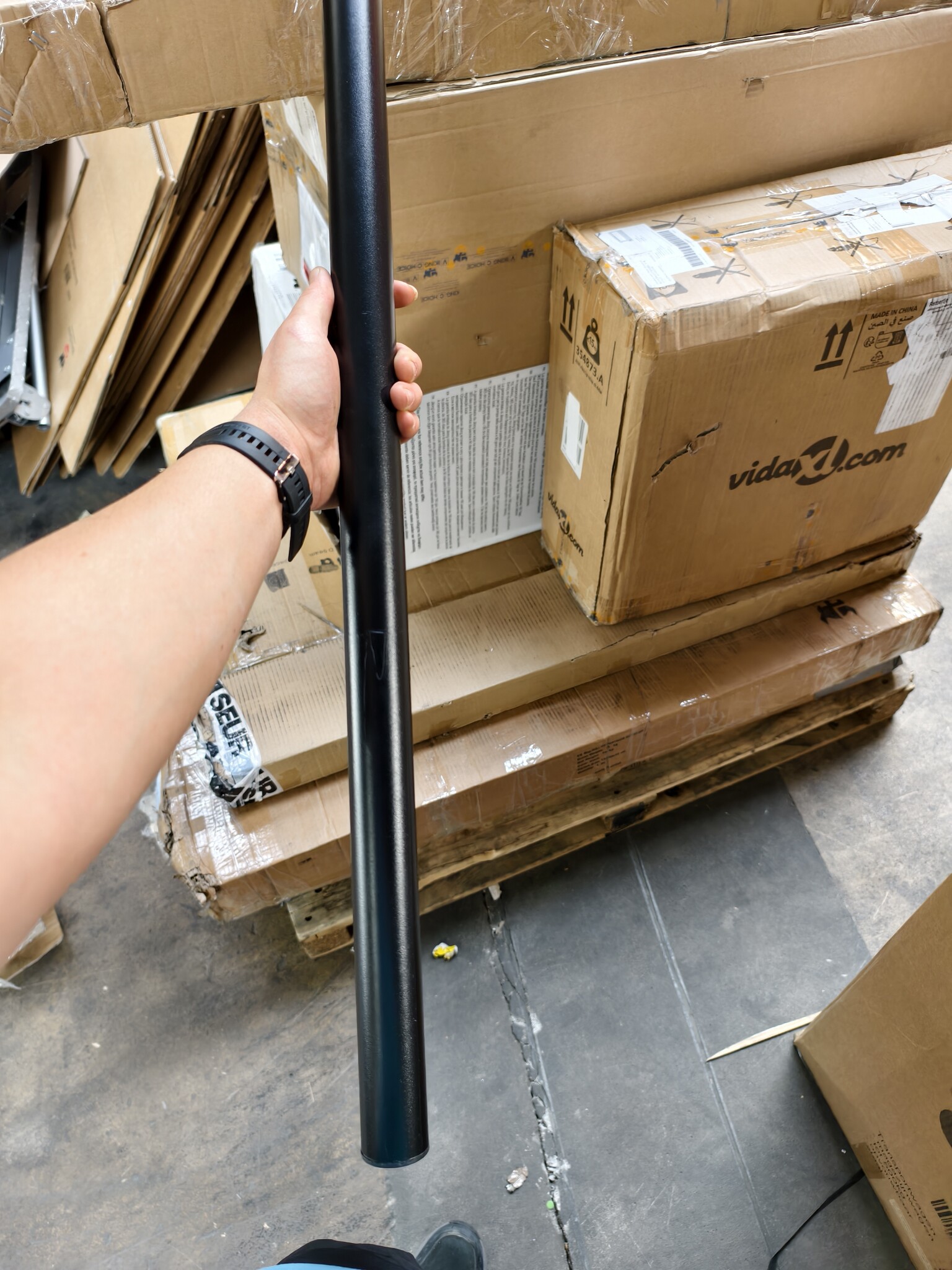 Balkonparasol Beige - Halve Parasol met Zwengel - 240cm - 73% Korting!