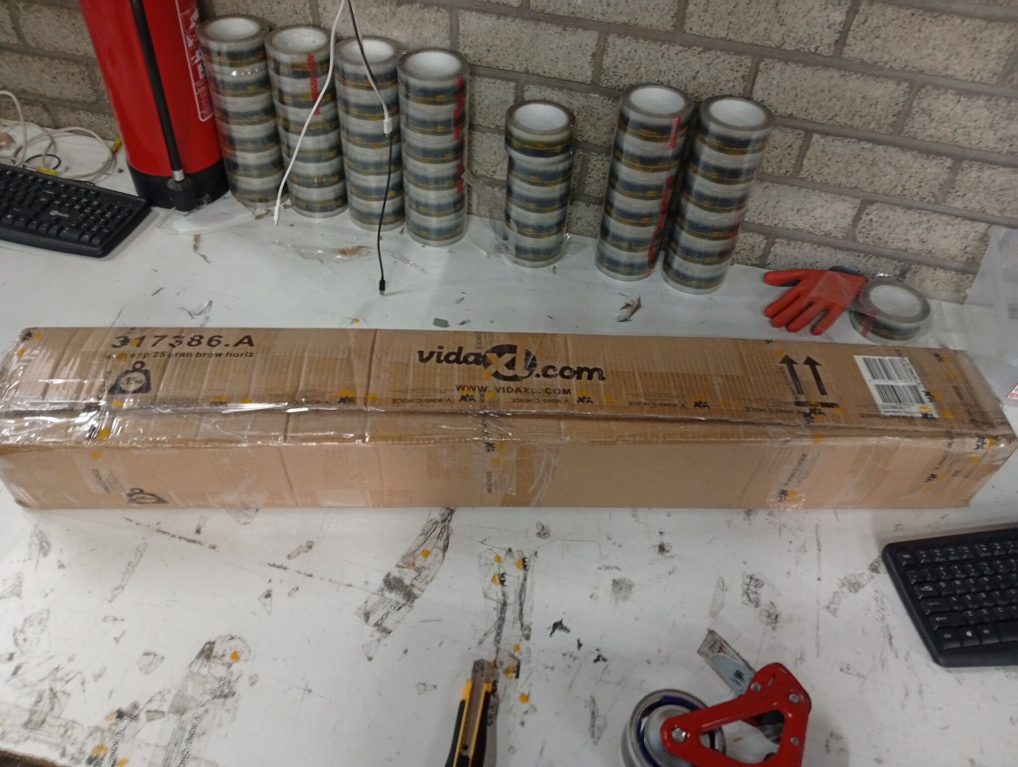 vidaXL Luifel Handmatig Uittrekbaar 250cm Oranje/Bruin | 76% Korting!