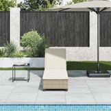vidaXL Ligstoel Polyrotan Beige - 40% Korting! Perfect voor de zomer
