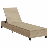 vidaXL Ligstoel Polyrotan Beige - 40% Korting! Perfect voor de zomer