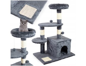 Krabpaal Antraciet - 85cm Hoog - -40% Korting!