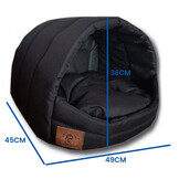 Hondenmand Klein - 45x49x36cm Zwart - 40% Korting!