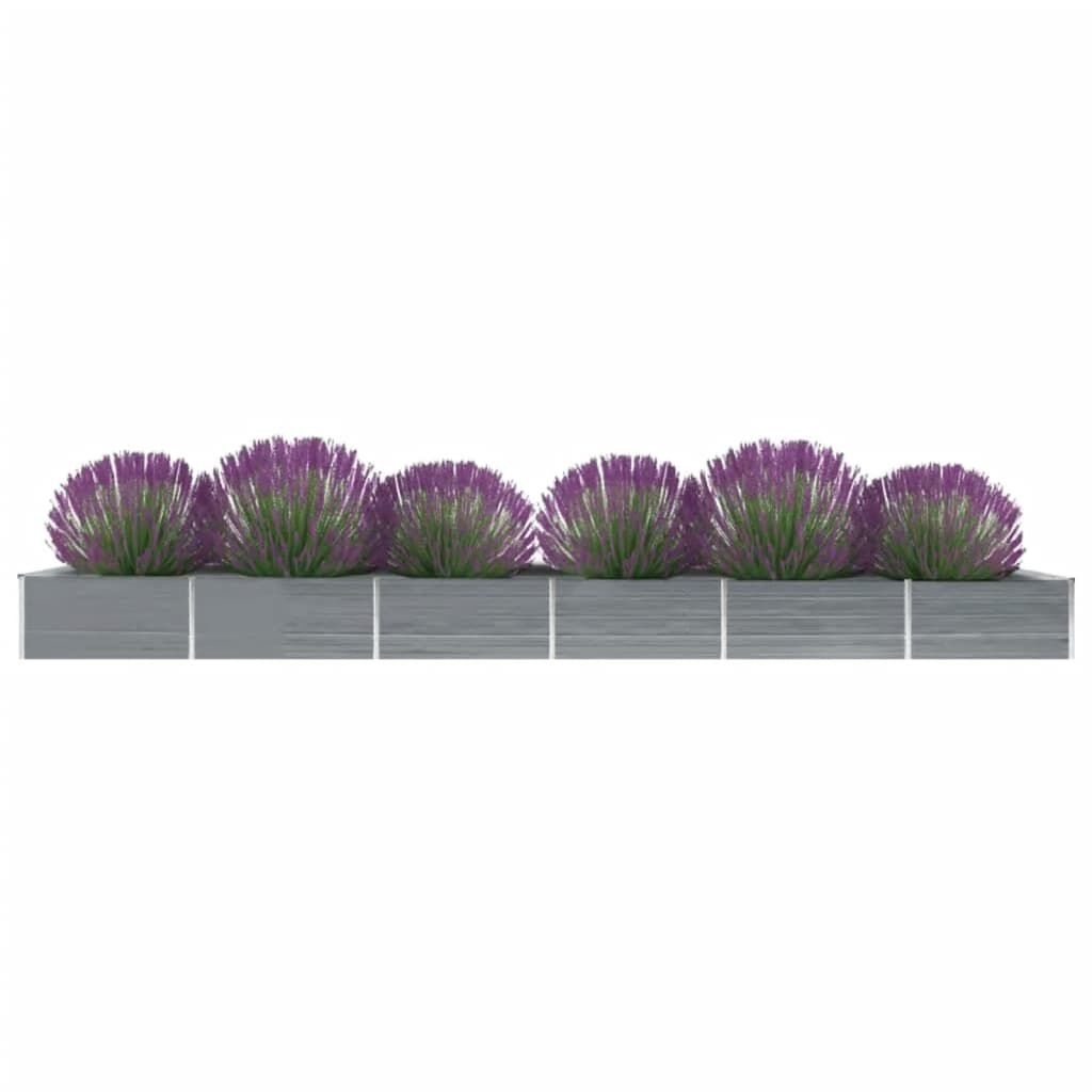 vidaXL Verhoogde Plantenbak Grijs - 600x80x45cm | 55% Korting!