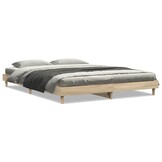 vidaXL Bedframe Sonoma Eikenhout 140x200 cm | 55% Korting | Retourdeal!