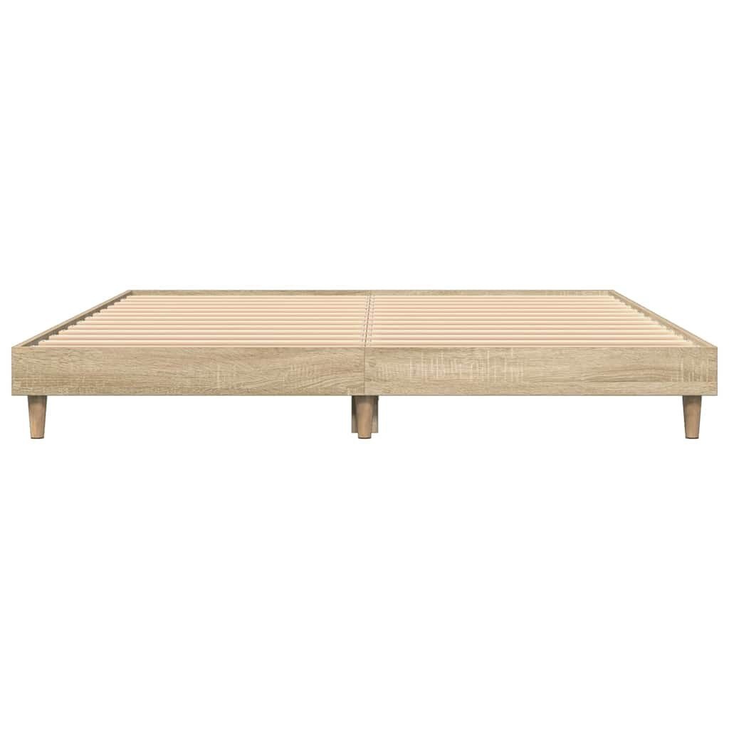 vidaXL Bedframe Sonoma Eikenhout 140x200 cm | 55% Korting | Retourdeal!