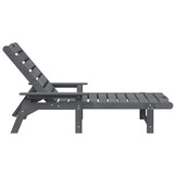 vidaXL Ligstoel Lichtgrijs Kunststof - 73% Korting! Nu 1 op voorraad!