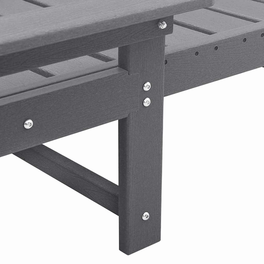 vidaXL Ligstoel Lichtgrijs Kunststof - 73% Korting! Nu 1 op voorraad!