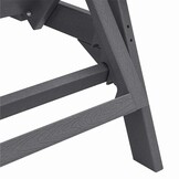 vidaXL Ligstoel Lichtgrijs Kunststof - 73% Korting! Nu 1 op voorraad!