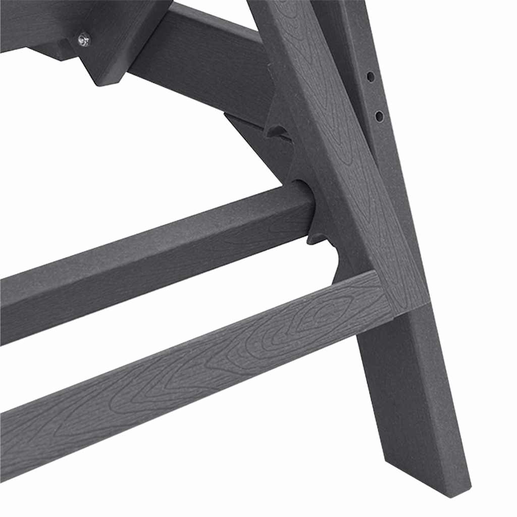 vidaXL Ligstoel Lichtgrijs Kunststof - 73% Korting! Nu 1 op voorraad!