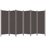VidaXL Kamerscherm 6 Panelen 300x180cm Antraciet | 55% Korting!