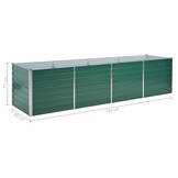 vidaXL Verhoogde Plantenbak 320x80x77cm Groen - 55% Korting!