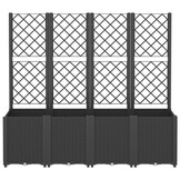 VidaXL Plantenbak Latwerk Zwart - 70% Korting! (Mist Deel)