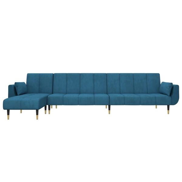 VidaXL Chaise longue Fluweel Blauw - 81% Korting! | Zo Goed Als Nieuw