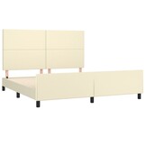 vidaXL Bedframe Crème 160x200 cm - 79% Korting! Lege Doos