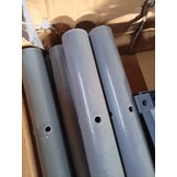 vidaXL Plantenbak met Latwerk 80x40x136cm Lichtgrijs - 55% Korting!