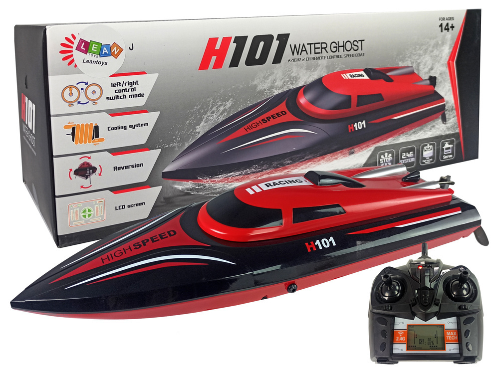 Geretourneerde Speedboot H101 Rood - 35 km/u - 45cm - 40% Korting!