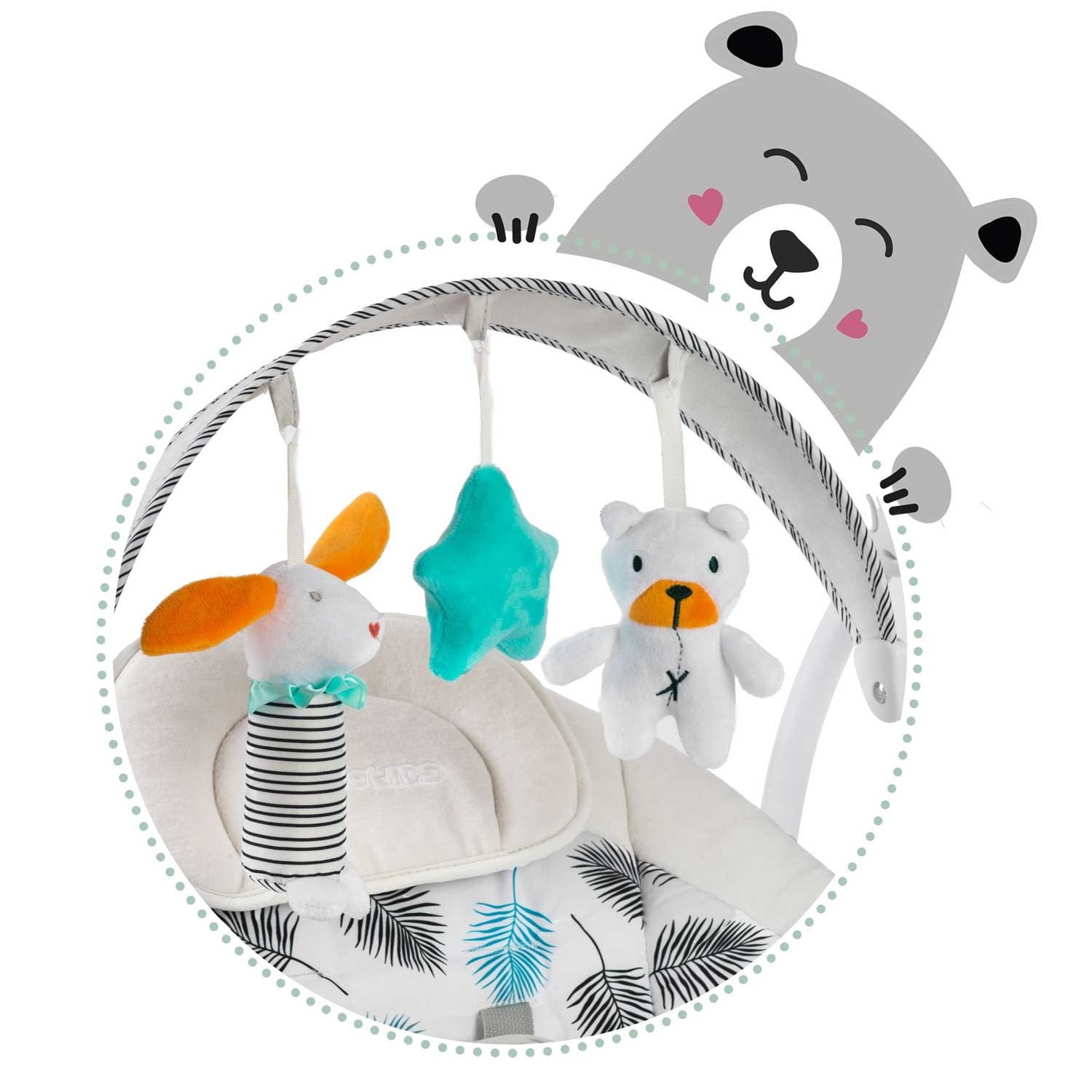 Babyschommel met Geluid - Automatisch, 10 Liedjes - Nu 40% Korting!