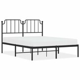vidaXL Bedframe Metaal Zwart 135x190 - 55% Korting! Exclusief!