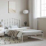 vidaXL Bedframe Metaal Zwart 135x190 - 55% Korting! Exclusief!