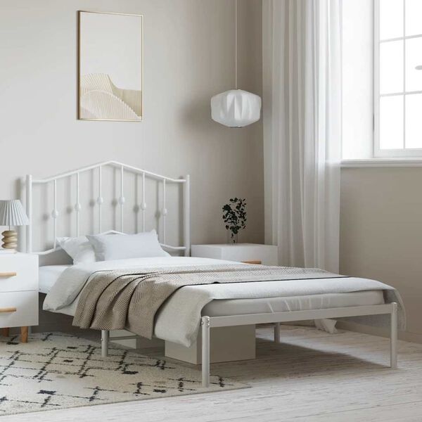 vidaXL Bedframe Metaal Zwart 135x190 - 55% Korting! Exclusief!