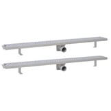 VidaXL Doucheafvoer Rechthoekig Bubbel 80% Korting! Roestvrij Staal