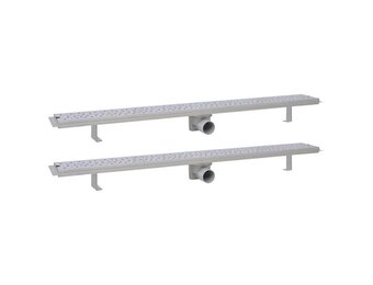 VidaXL Doucheafvoer Rechthoekig Bubbel 80% Korting! Roestvrij Staal